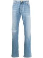 Jacob Cohen Faded Distressed Jeans - Blue