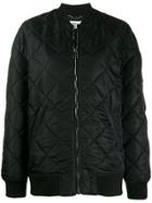 Moschino Teddy Quilted Bomber Jacket - Black