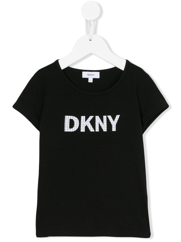 Dkny Kids - Logo Print T-shirt - Kids - Cotton/spandex/elastane - 8 Yrs, Black
