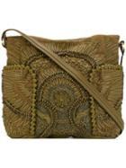 Jamin Puech - Floral Detail Tote - Women - Cotton/leather/acrylic/acetate - One Size, Green, Cotton/leather/acrylic/acetate