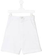 Fendi Kids Logo Print Shorts, Boy's, Size: 10 Yrs, White