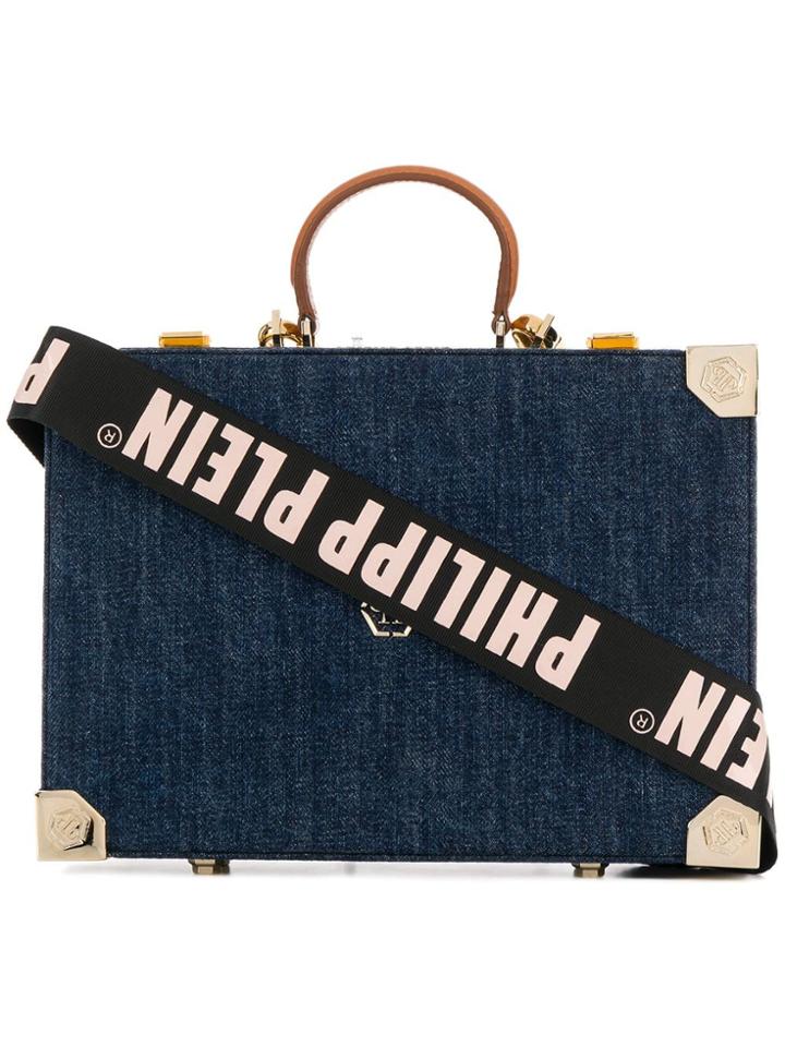 Philipp Plein Denim Tote Bag - Blue