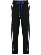 Just Cavalli Contrasting Side Panels Track Trousers - Black