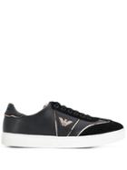 Emporio Armani Panelled Low-top Sneakers - Black
