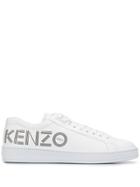 Kenzo Logo Print Sneakers - White