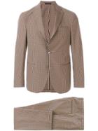 The Gigi Plaid Degas Two-piece Suit - Brown
