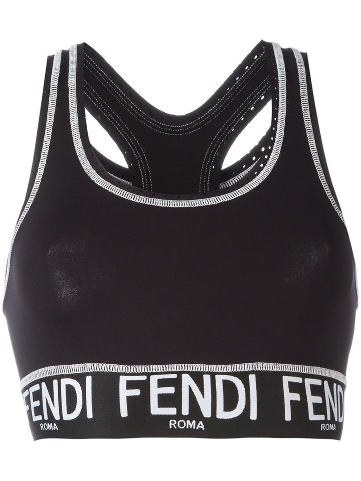 Fendi Fendi Silk Vest Top, Women's, Size: 38, Black, Polyamide/spandex/elastane