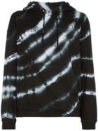 Ashley Williams Tie-dye Graphic Print Hooded Cotton Jumper - Black