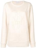 Jw Anderson Stitched Logo Jumper - Neutrals