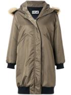 Hache Hooded Parka Coat - Grey