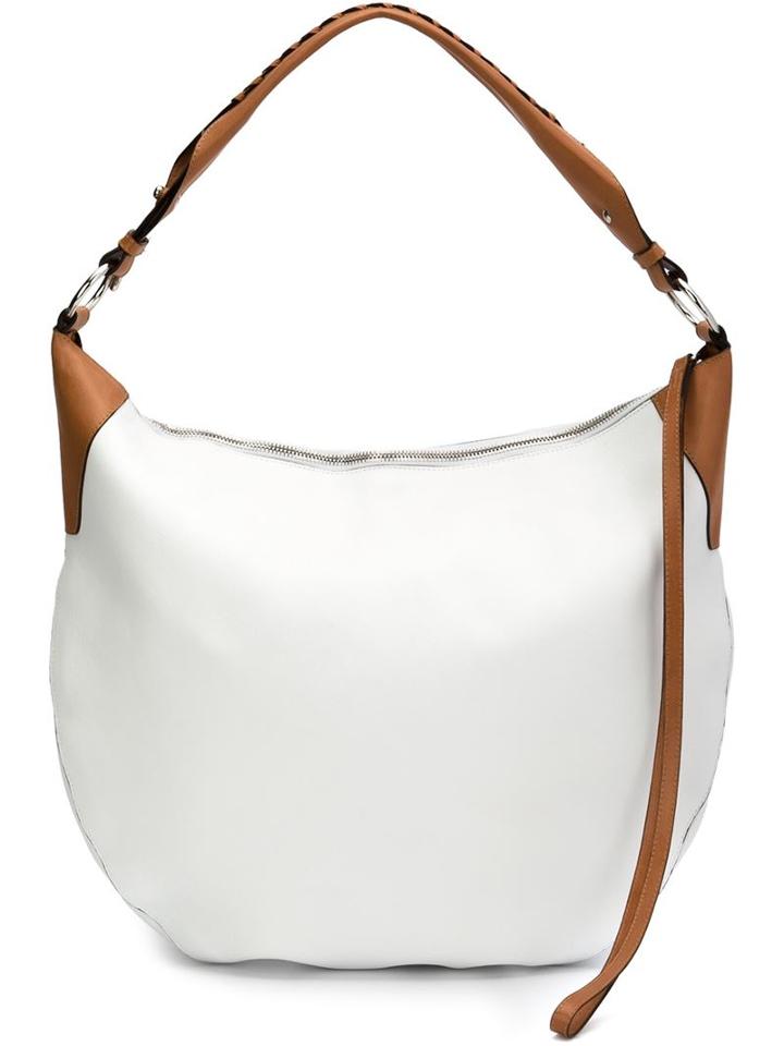Hayward Contrast Handle Hobo Tote