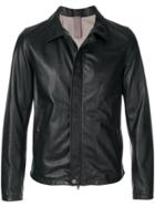 Orciani Zipped Biker Jacket - Black