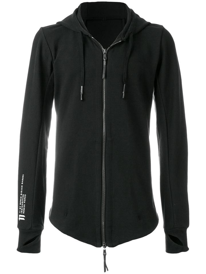 11 By Boris Bidjan Saberi Long Sleeved Zip Sweater - Black