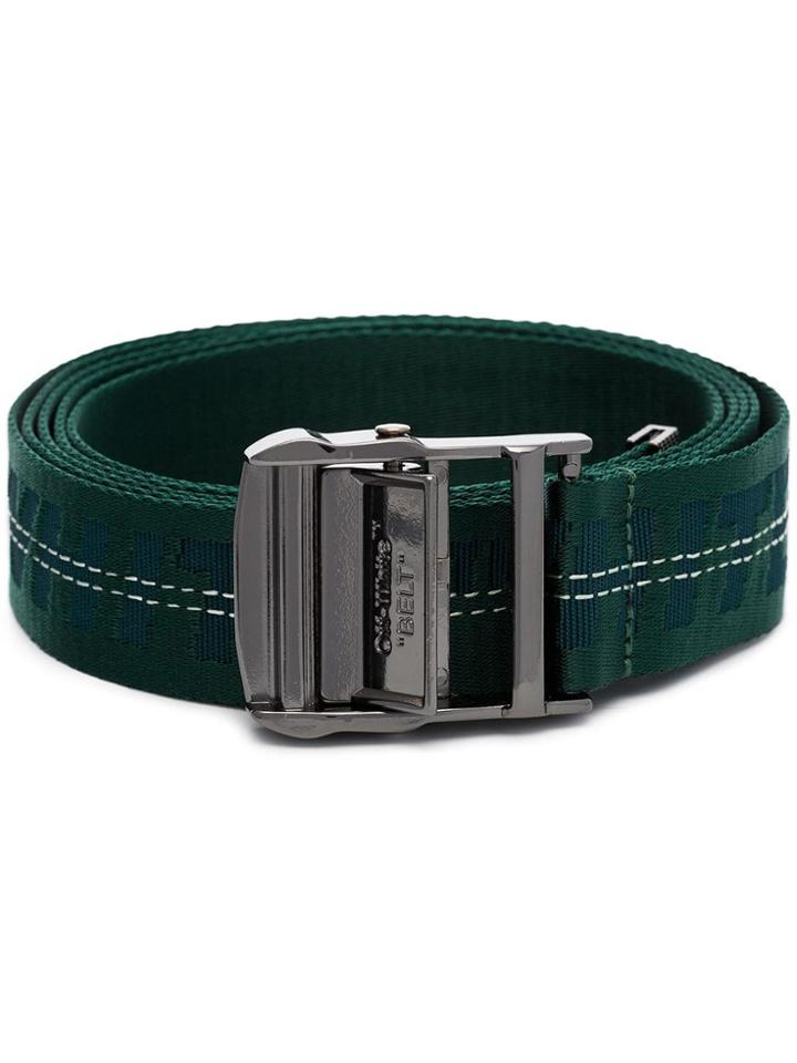 Off-white Industrial Jacquard Belt - Green