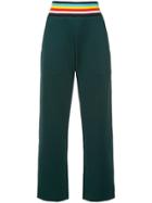 Mira Mikati Striped Waist Tracksuit Joggers - Green