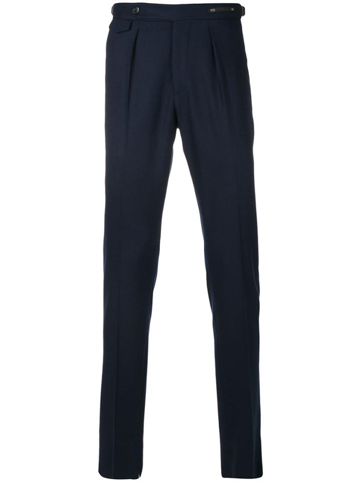 Pt01 Slim-fit Trousers - Blue