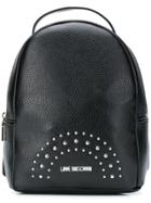 Love Moschino Studded Logo Backpack - Black