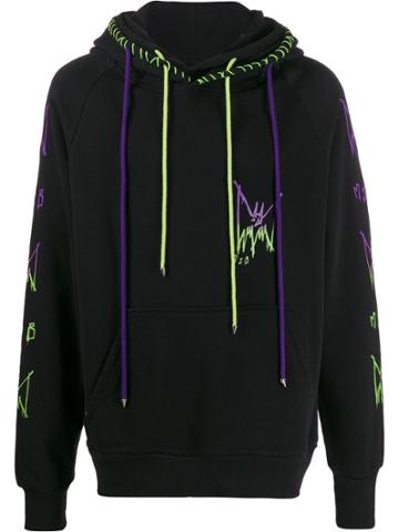 Mjb Contrast Stitched Hoodie - Black