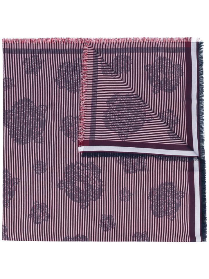 Kenzo Tiger Print Scarf - Red