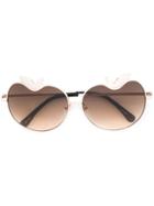 Linda Farrow Tinted Apple Sunglasses - Brown