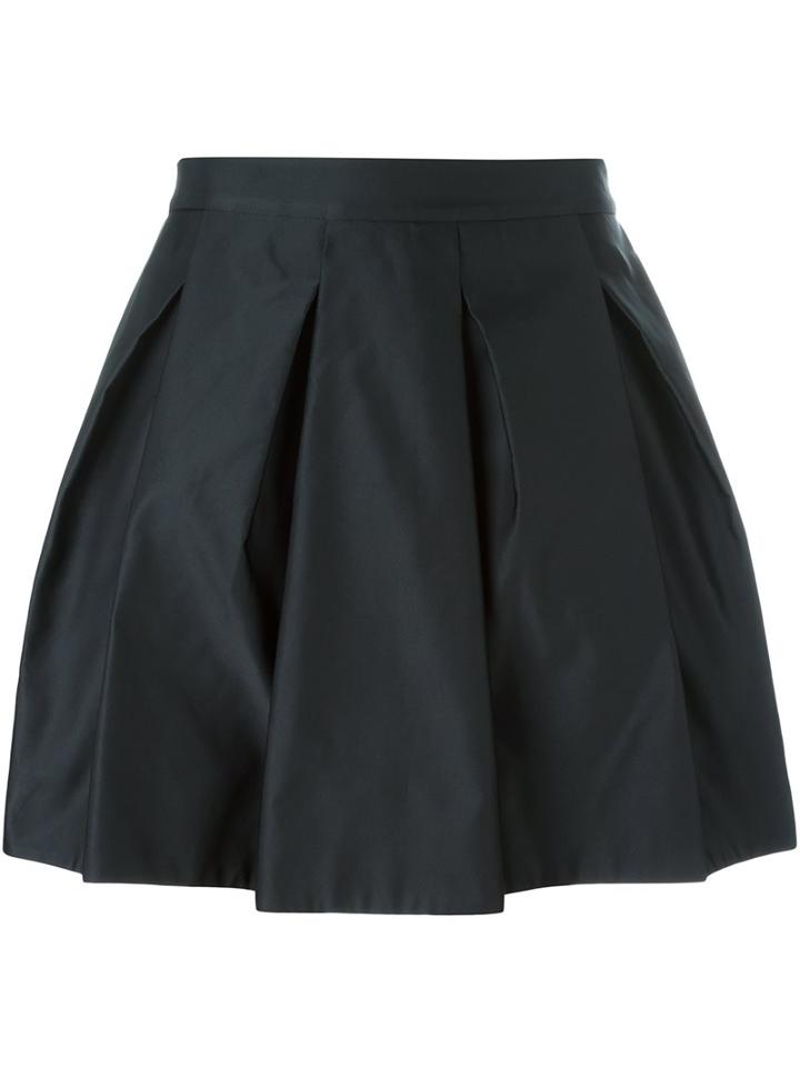 Mcq Alexander Mcqueen Pleated Full Skirt, Women's, Size: 44, Black, Acetate/cupro/polyester