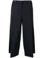 Alexander Mcqueen High-waisted Palazzo Trousers - Blue