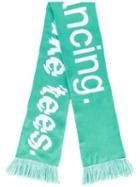 F.a.m.t. - No Dancing Scarf - Women - Acrylic/spandex/elastane - One Size, Green, Acrylic/spandex/elastane