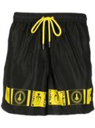 Frankie Morello Printed Swim Shorts - Black