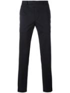 Fendi Straight-leg Trousers, Men's, Size: 50, Blue, Cotton/spandex/elastane/viscose
