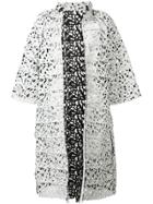 Gianluca Capannolo Floral Die-cut Coat - White