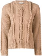 Jw Anderson Cable Knit Sweater - Neutrals