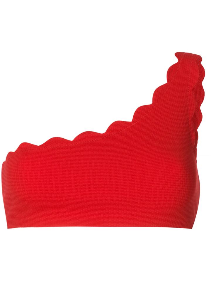 Marysia One-shoulder Bikini Top - Red