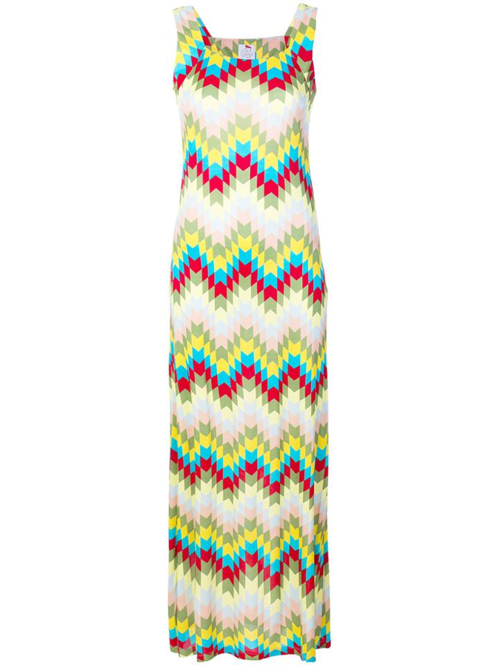 Ultràchic Zigzag Sleeveless Maxi Dress - Multicolour