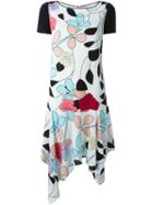 Antonio Marras Floral Print Asymmetric Hem Dress