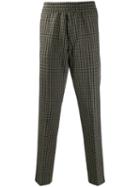 Acne Studios Tapered Check Trousers - Brown