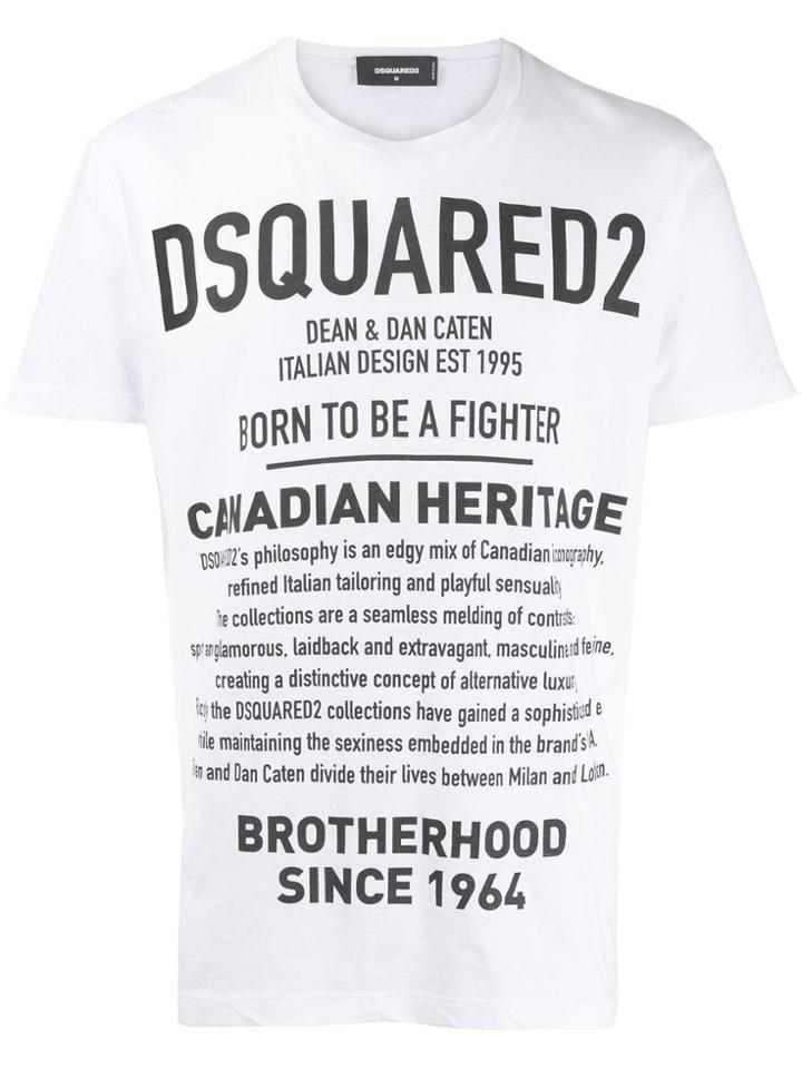 Dsquared2 Canadian Heritage T-shirt - White