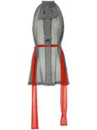 Kitx Scarf-belted Blouse - Grey