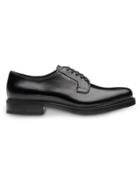 Prada Leather Derby Shoes - Black