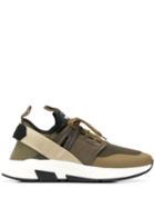 Tom Ford Yago Low Top Sneakers - Green