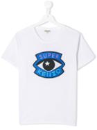 Kenzo Kids Teen Logo Eye Print T-shirt - White