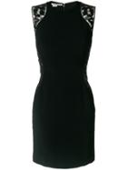 Stella Mccartney Sheer Contrast Fitted Dress - Black