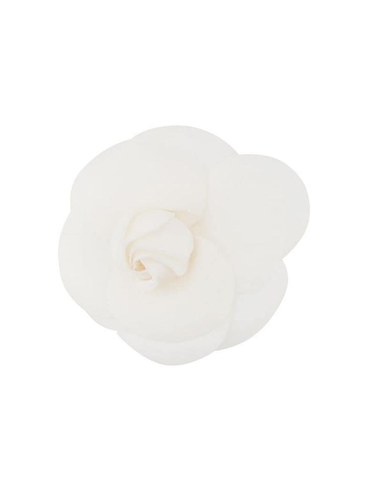 Chanel Pre-owned 2000's Rose Brooch - White