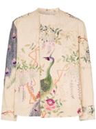 By Walid Vietnam Etienne Embroidered Cotton Jacket - Neutrals