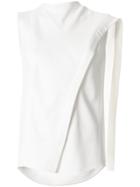 Victoria Beckham Asymmetric Vest - White