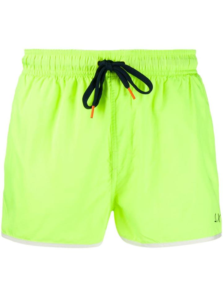 Sun 68 Plain Swim Shorts - Yellow