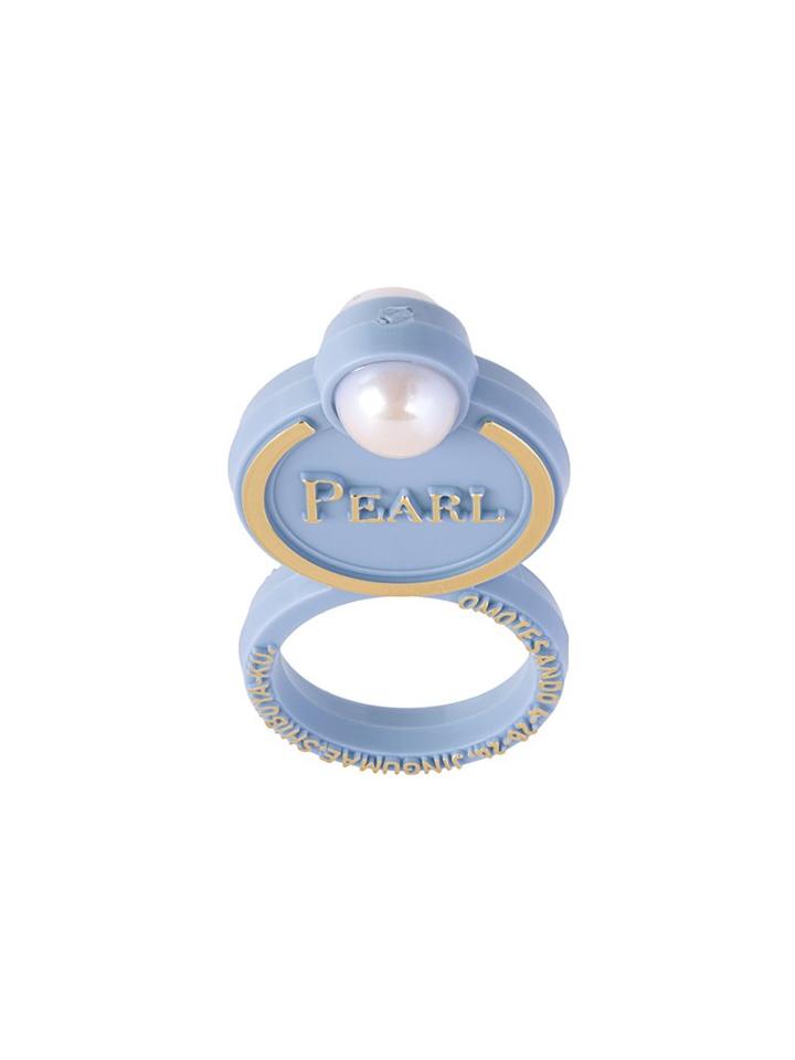 Theatre Products Faux Pearl Ring, Women's, Blue