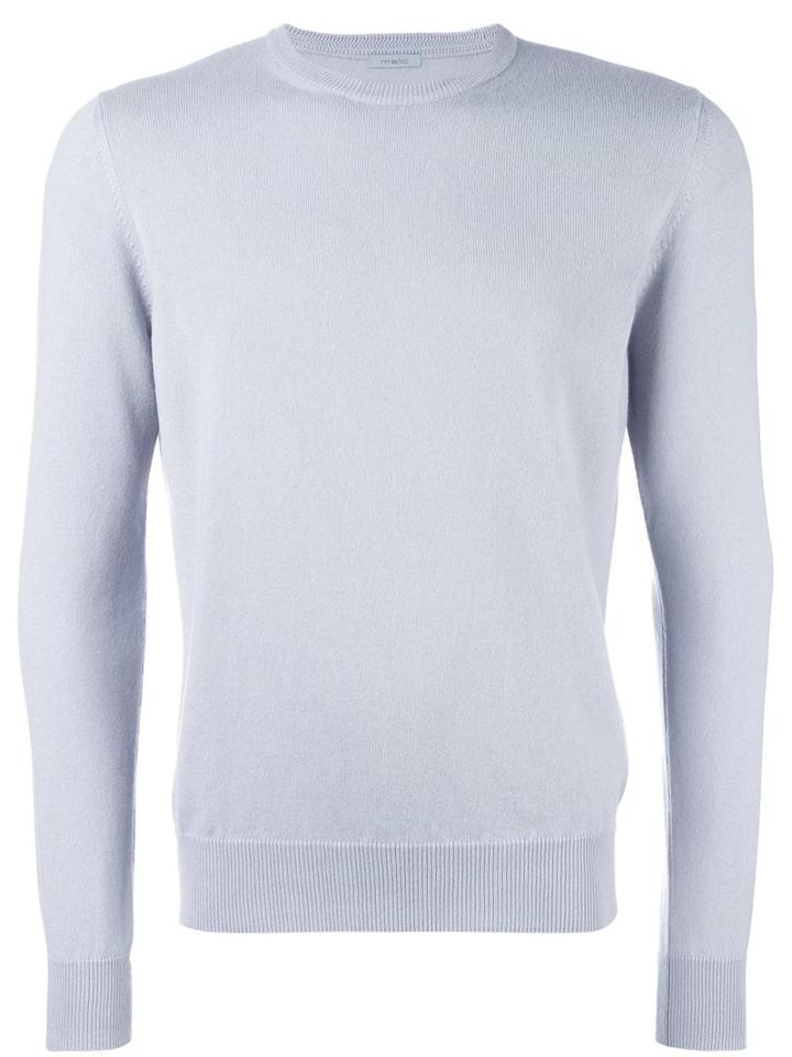 Malo Crew Neck Jumper, Men's, Size: 52, Pink/purple, Cashmere