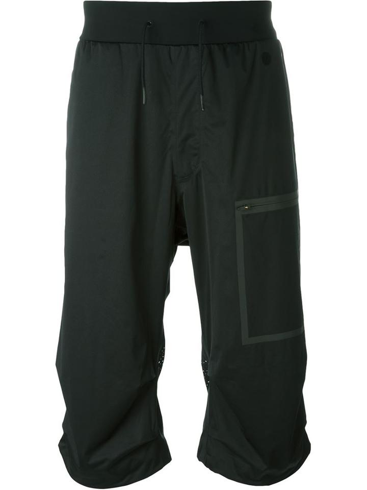 Y-3 Zip Pocket Shorts, Men's, Size: Small, Black, Polyester/polyurethane/polyamide/spandex/elastane