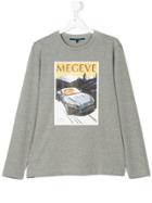 Aston Martin Kids Megève Car Print Top - Grey