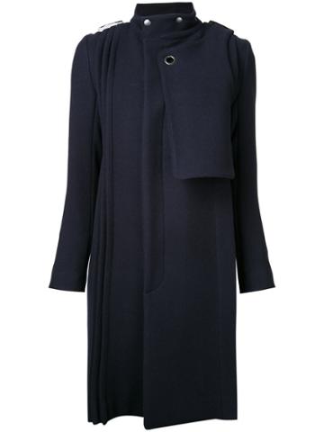 Donnah Mabel Roll Neck Coat, Women's, Size: 0, Blue, Wool/nylon